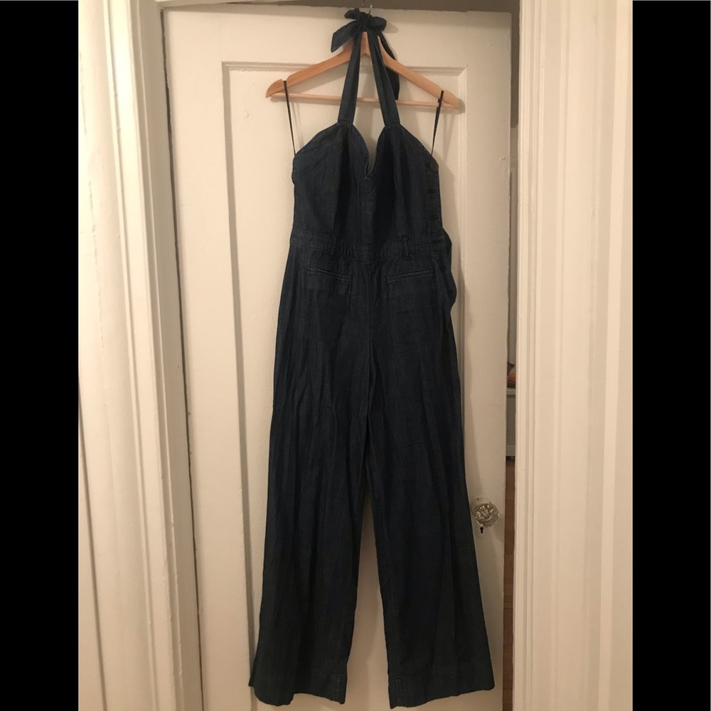 Blue jean jumpsuit
